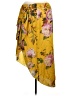 ASOS 100% Polyester Floral Yellow Casual Skirt Size 14 - photo 2