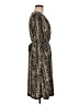 212 Collection Animal Print Tan Cocktail Dress Size M - photo 4