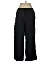 Lands' End Solid Black Track Pants Size 12 - photo 1
