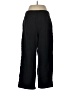 Lands' End Solid Black Track Pants Size 12 - photo 2