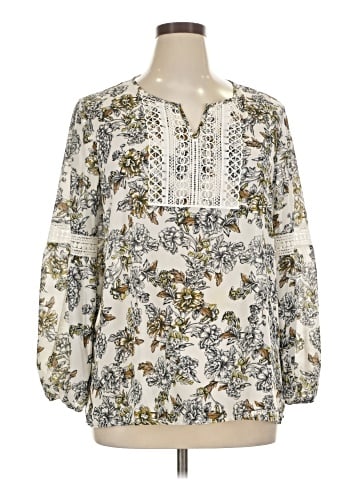 EMALINE Long Sleeve Henley (view 1)