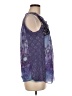 One World 100% Polyester Purple Sleeveless Blouse Size M - photo 4