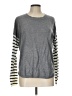 French Connection Stripes Gray Pullover Sweater Size L - photo 1