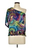 Rampage 100% Polyester Blue Teal 3/4 Sleeve Blouse Size L - photo 1