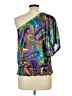 Rampage 100% Polyester Blue Teal 3/4 Sleeve Blouse Size L - photo 2