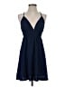 Unbranded 100% Polyester Solid Blue Cocktail Dress Size XS - photo 1