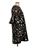 Halogen Print Black Casual Dress Size L - photo 4