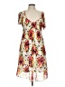 Sunny Leigh Floral White Casual Dress Size L - photo 1