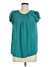 papermoon designed exclusively for Stitch Fix 100% Polyester Teal Short Sleeve Blouse Size M - photo 1