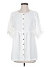 Ett:Twa 100% Polyester White 3/4 Sleeve Blouse Size S - photo 1