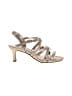Nina Leonard 100% Cotton Gold Sandals Size 5 - photo 1