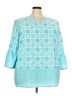 Ruby Rd. 100% Polyester Teal 3/4 Sleeve Blouse Size 24W - photo 1