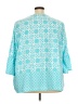 Ruby Rd. 100% Polyester Teal 3/4 Sleeve Blouse Size 24W - photo 2