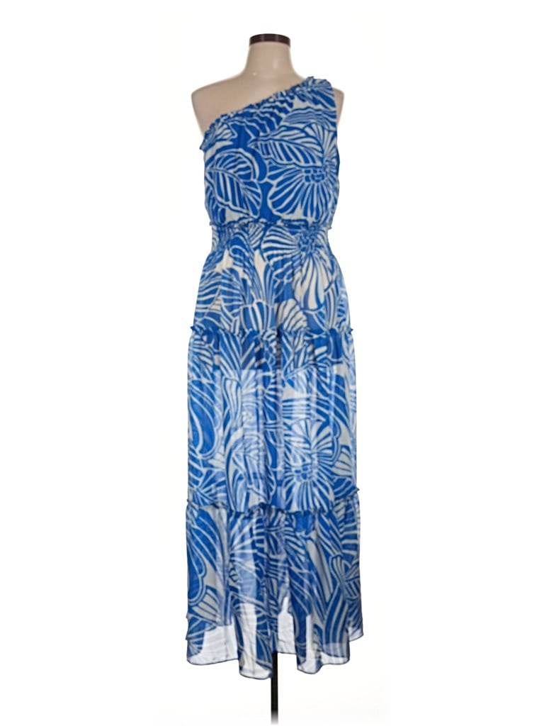 Pre-owned Taylor Cocktail Dress In Blue