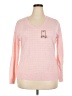Basic Editions Pink Pullover Sweater Size XXL - photo 1