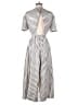 J.Crew Collection 100% Silk Stripes Ivory Jumpsuit Size 2 - photo 2