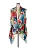 Pleats Collection 100% Polyester Red Blue Kimono Size 2X - photo 1