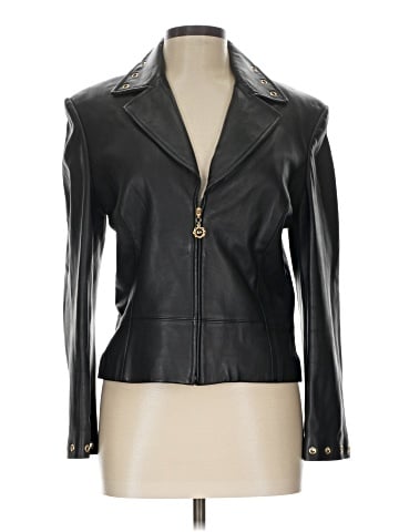 St. John Collection by Marie Gray Leather Jacket (view 1)