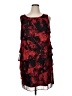 Connected Apparel Graphic Red Cocktail Dress Size 14 - photo 1