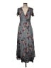 Lulus Floral Gray Casual Dress Size M - photo 1