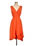 DKNY 100% Polyester Orange Cocktail Dress Size 10 (petite) - photo 1