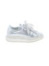 Alexander McQueen 100% Leather Metallic Silver Sneakers Size EU 39 - photo 1