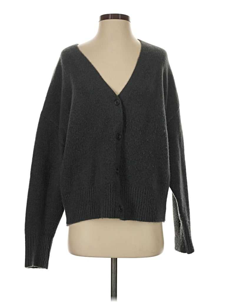 Pre-owned Zara Cardigan Sweater In Gray