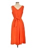 DKNY 100% Polyester Orange Cocktail Dress Size 10 (petite) - photo 2