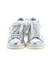 Alexander McQueen 100% Leather Metallic Silver Sneakers Size EU 39 - photo 2
