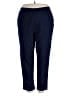 Woman Within Solid Blue Casual Pants Size 22W - photo 1