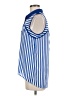 Mine 100% Polyester Stripes Blue Sleeveless Blouse Size M - photo 5