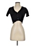 Olivaceous 100% Nylon Black Cardigan Size S - photo 1