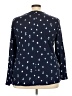 Lane Bryant Stars Blue Long Sleeve Blouse Size 22 - 24 Plus - photo 2