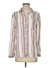 BeachLunchLounge Stripes Ivory Long Sleeve Button-Down Shirt Size S - photo 1