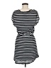 Splendid Stripes Black Casual Dress Size M - photo 2