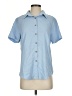 Unbranded Blue Short Sleeve Blouse Size S - photo 1