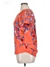 DR2 100% Polyester Floral Orange Short Sleeve Blouse Size XL - photo 5