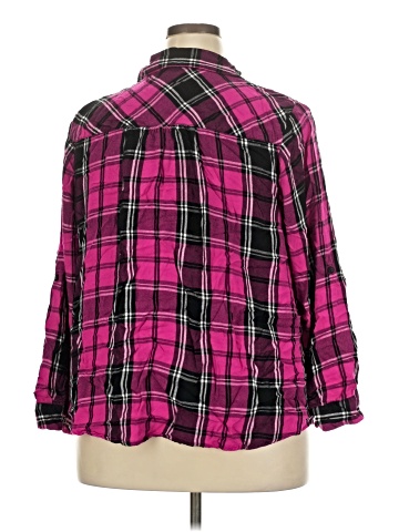 Lane Bryant 3/4 Sleeve Button-Down Shirt (view 2)