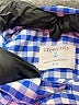 Crewcuts 100% Cotton Checkered-gingham Blue Long Sleeve Button-Down Shirt Size 4 - 5 - photo 3