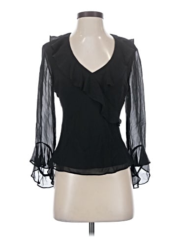 Lauren by Ralph Lauren 3/4 Sleeve Silk Top (view 1)