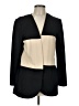 Leslie Fay 100% Polyester Color Block Ivory Blazer Size 10 - photo 1