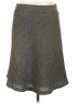 Oboe Chevron-herringbone Gray Casual Skirt Size L - photo 1