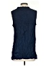 Shana 100% Polyester Blue Sleeveless Blouse Size S - photo 2
