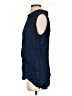 Shana 100% Polyester Blue Sleeveless Blouse Size S - photo 5
