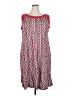 Perceptions Chevron-herringbone Red Casual Dress Size 2X - photo 1