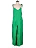 Old Navy 100% Rayon Solid Green Jumpsuit Size M - photo 1