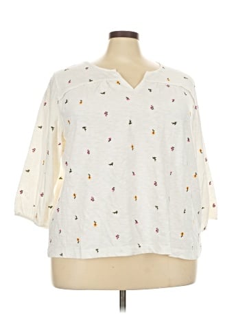 Lands' End 3/4 Sleeve T-Shirt (view 1)
