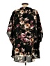 Polly & Esther 100% Polyester Black Kimono Size L - photo 2