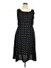 Studio 1 100% Polyester Polka Dots Black Casual Dress Size 18 - photo 1