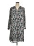 Ann Taylor LOFT 100% Polyester Paisley Gray Casual Dress Size 16 - photo 1